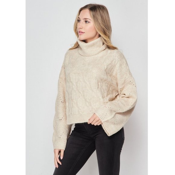 Love Tree Sweaters - Oversized Roll Neck Sweater NWT